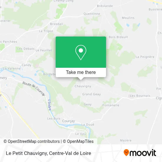 Le Petit Chauvigny map