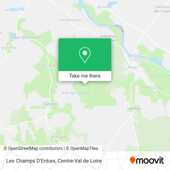 Les Champs D'Enbas map
