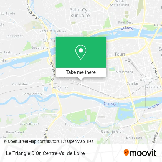 Le Triangle D'Or map