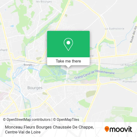 Monceau Fleurs Bourges Chaussée De Chappe map