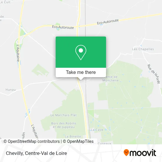 Chevilly map