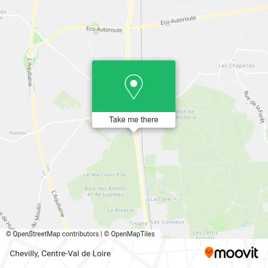 Chevilly map