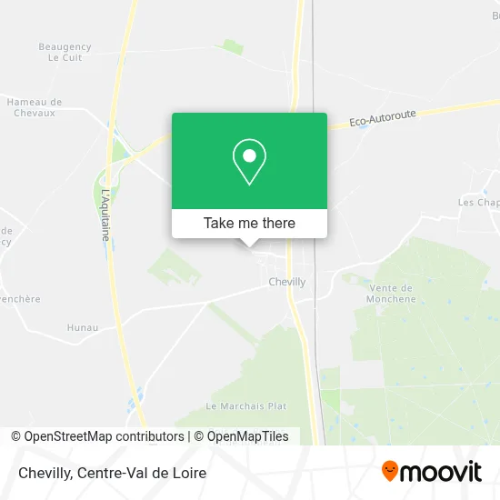 Chevilly map