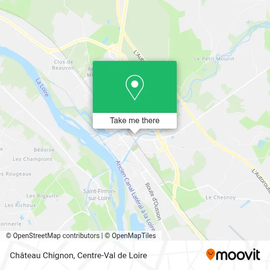 Château Chignon map