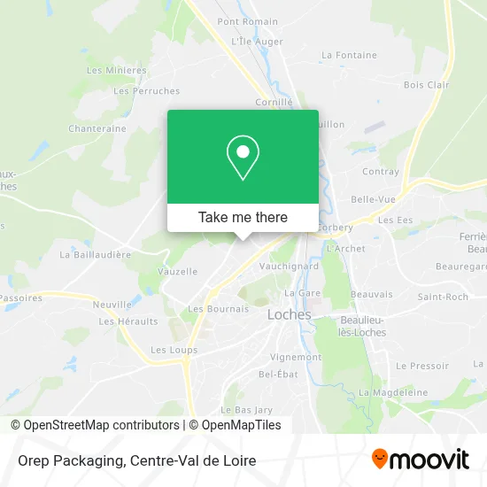Orep Packaging map