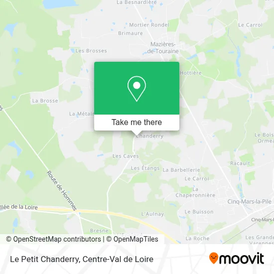 Le Petit Chanderry map