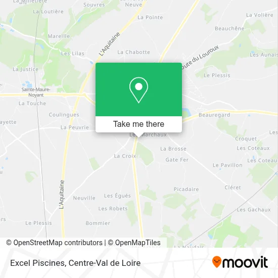 Excel Piscines map