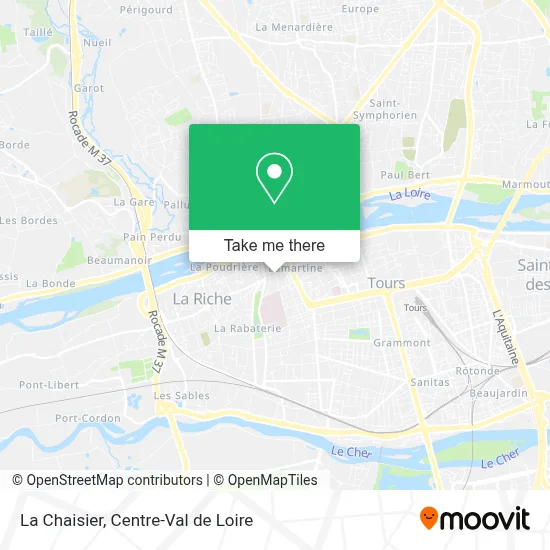 La Chaisier map
