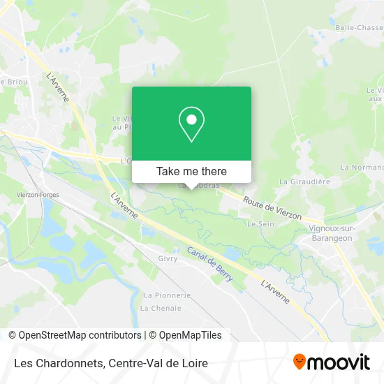 Les Chardonnets map