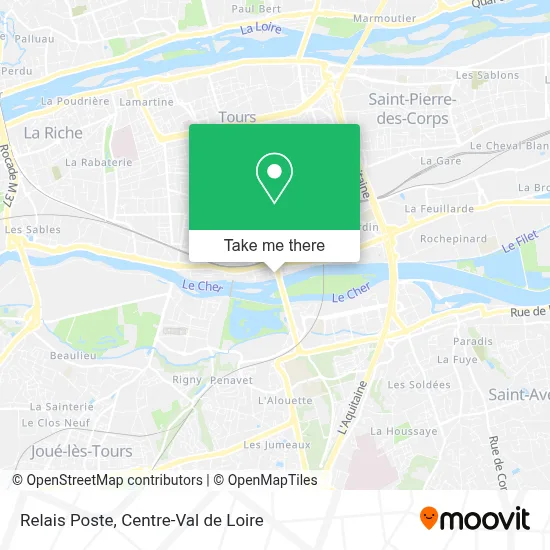 Relais Poste map