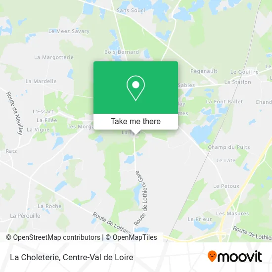 La Choleterie map