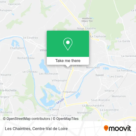 Les Chaintres map