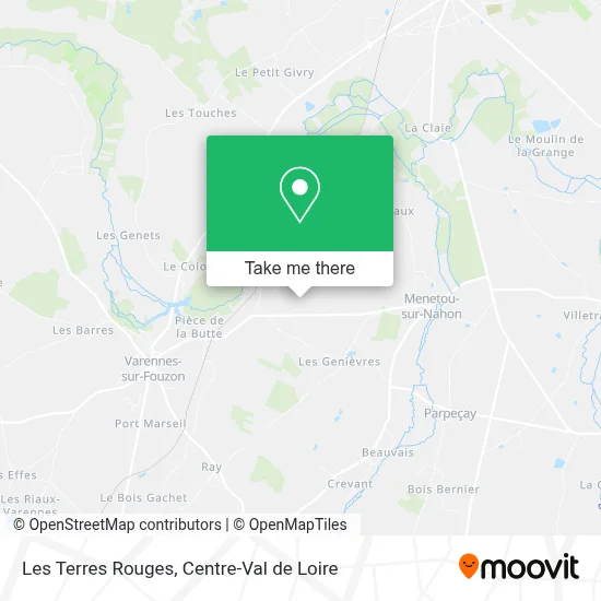 Les Terres Rouges map