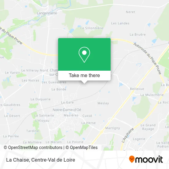 La Chaise map