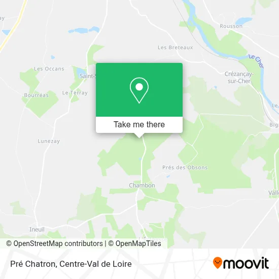Pré Chatron map