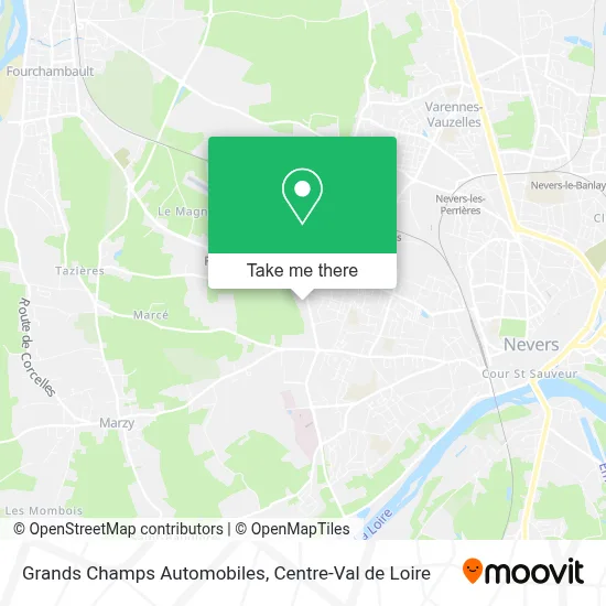 Grands Champs Automobiles map