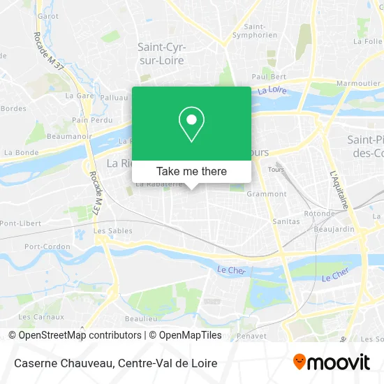 Caserne Chauveau map