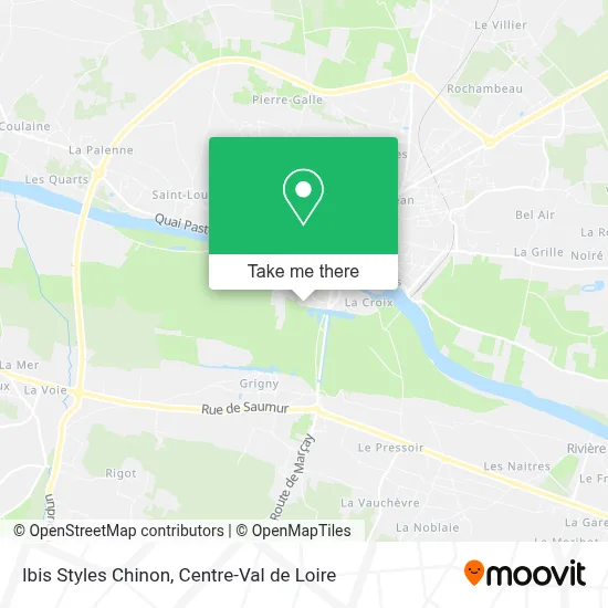 Ibis Styles Chinon map