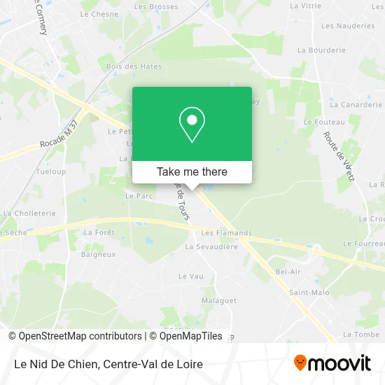 Le Nid De Chien map