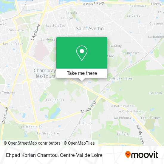 Ehpad Korian Chamtou map