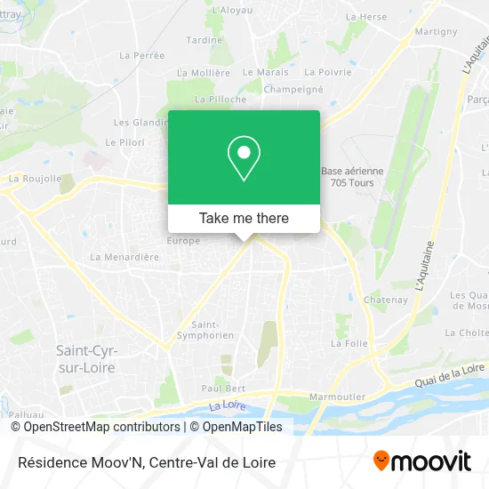 Résidence Moov'N map