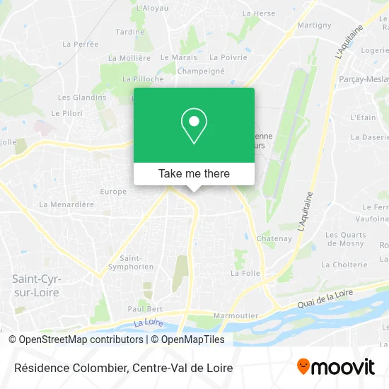 Résidence Colombier map