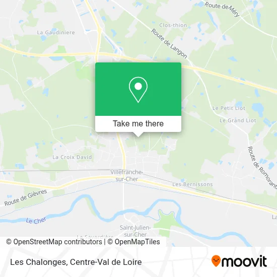 Les Chalonges map