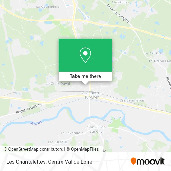 Les Chantelettes map