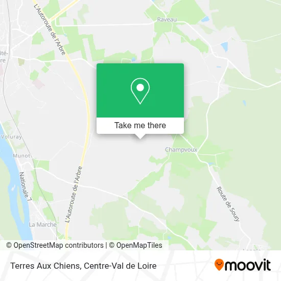 Terres Aux Chiens map