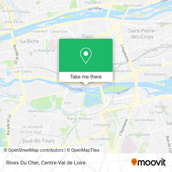 Rives Du Cher map