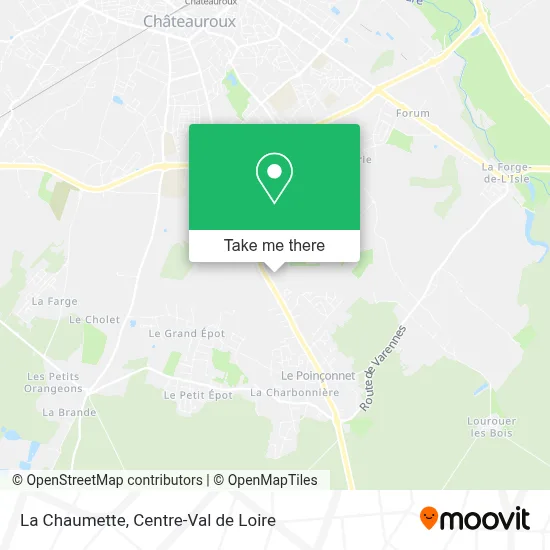 La Chaumette map