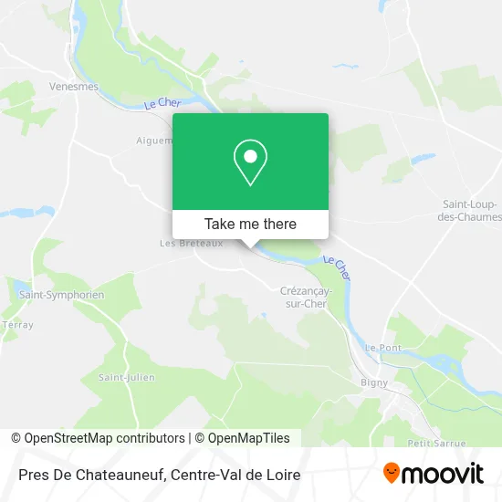 Pres De Chateauneuf map