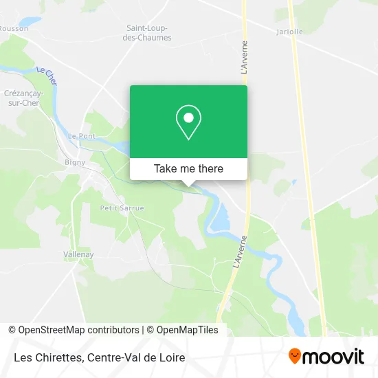 Les Chirettes map