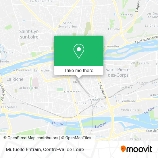 Mutuelle Entrain map