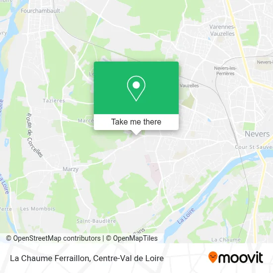 La Chaume Ferraillon map