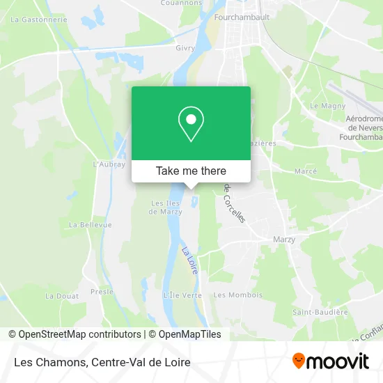 Les Chamons map
