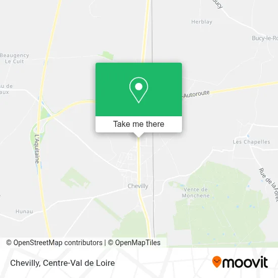 Chevilly map
