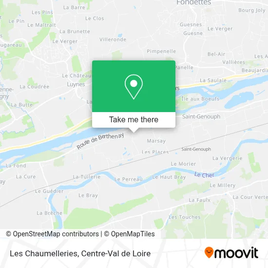 Les Chaumelleries map