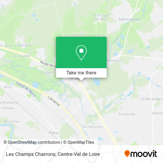 Mapa Les Champs Charrons