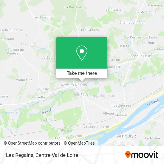 Les Regains map
