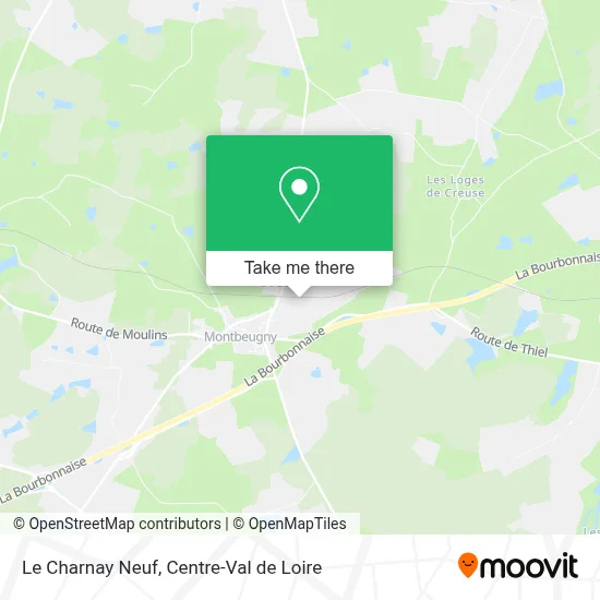 Le Charnay Neuf map