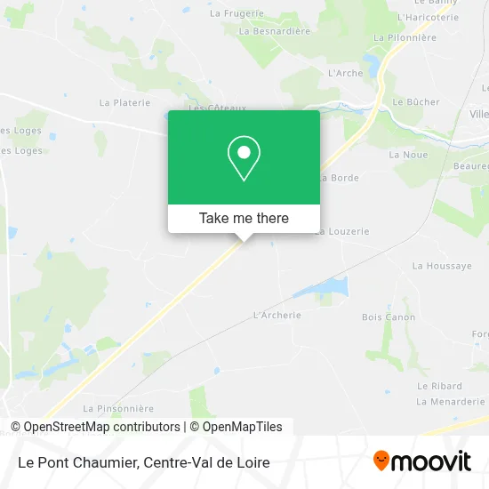 Le Pont Chaumier map
