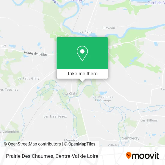 Prairie Des Chaumes map