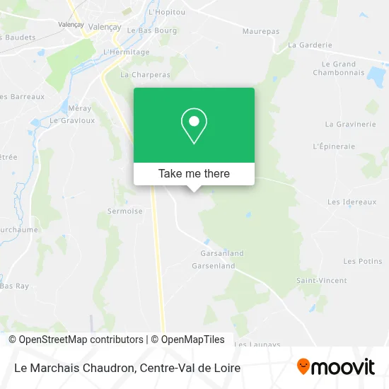 Le Marchais Chaudron map