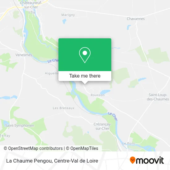 La Chaume Pengou map