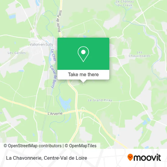 La Chavonnerie map