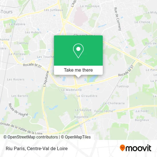 Mapa Riu Paris