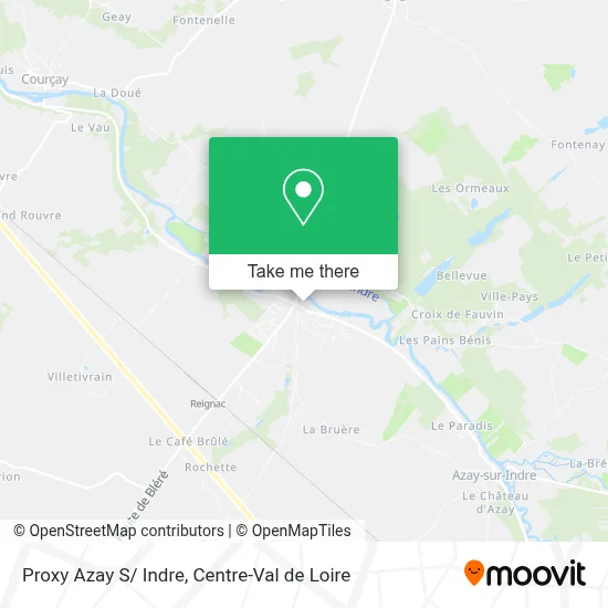 Proxy Azay S/ Indre map