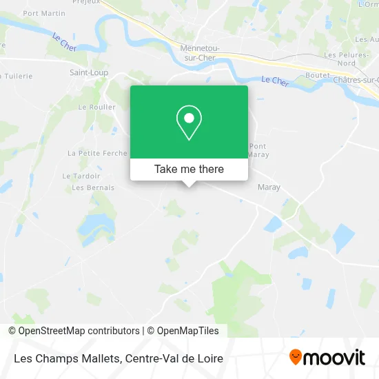 Les Champs Mallets map