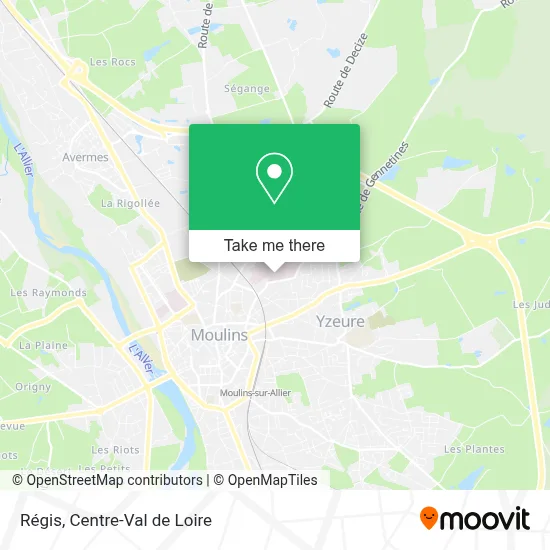 Régis map